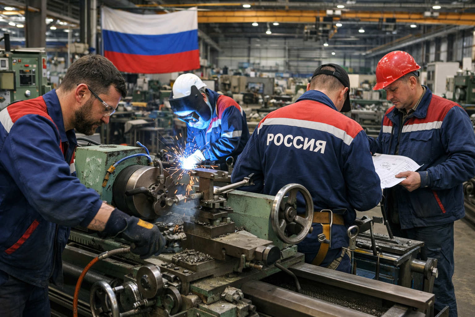 Рабочие на демонтаже для разборки, выноса и расчистки объекта